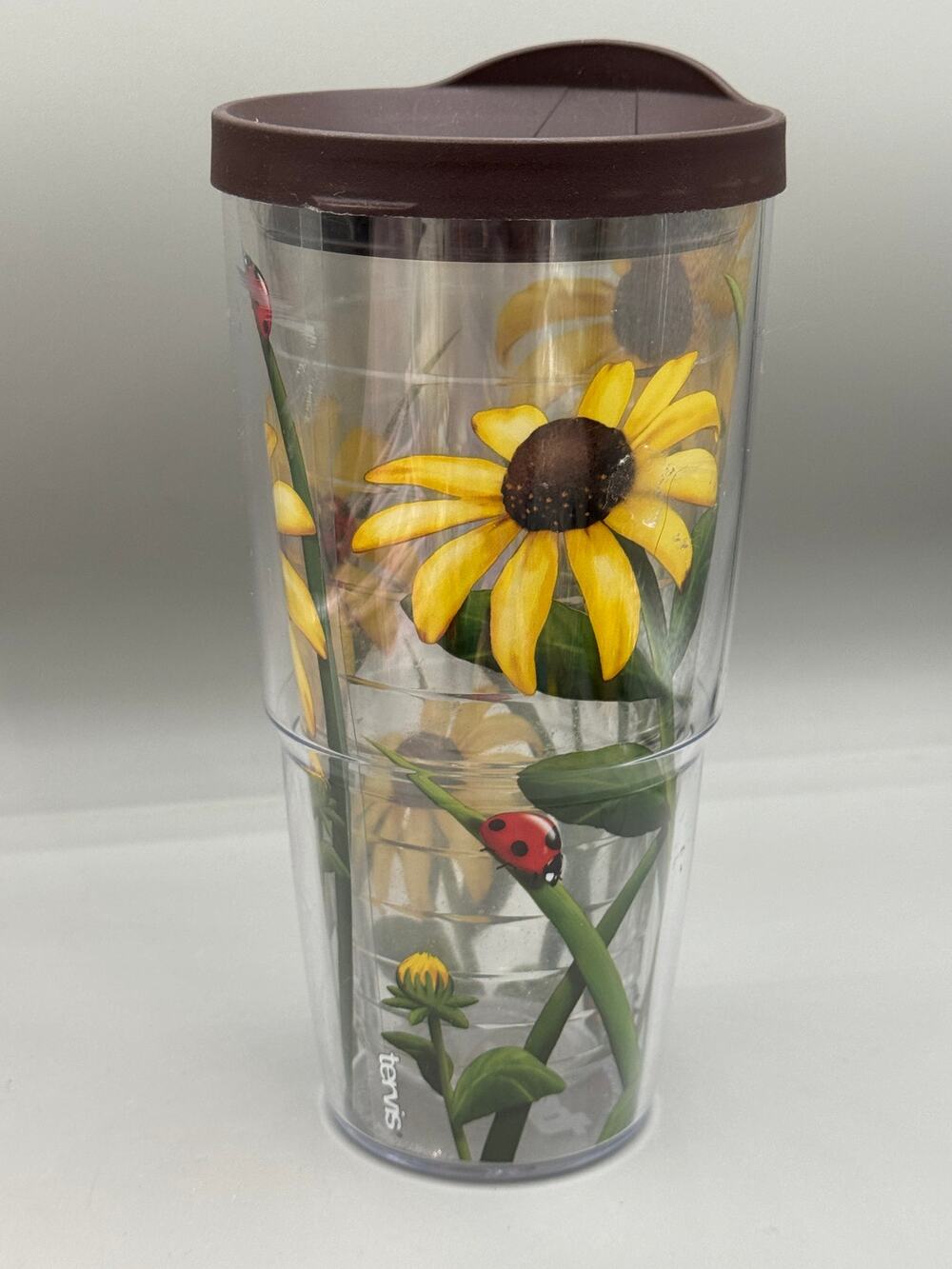 Tervis 24oz Black Eyed Susan Sunflowers & Ladybugs Tumbler